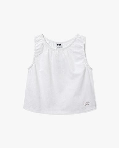  FILA - Women Round Neck Croptop Sleeveless Shirt 