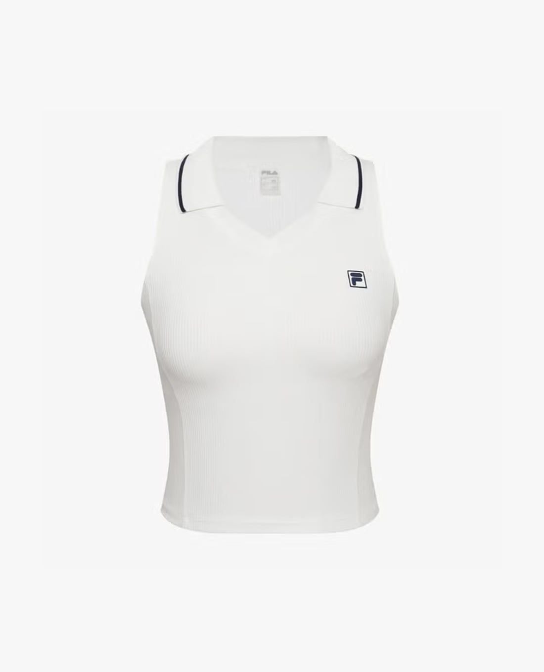FILA - Áo ba lỗ thể thao nữ cổ bẻ phối logo