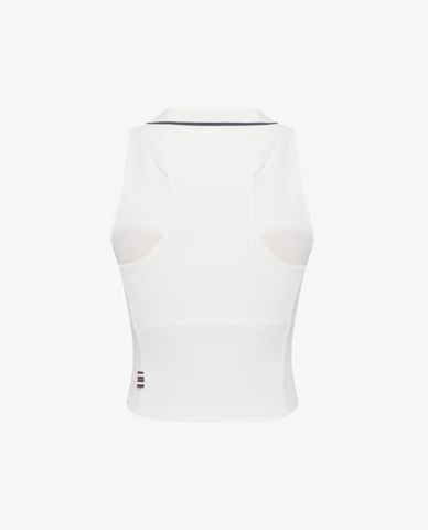  FILA - Áo ba lỗ thể thao nữ cổ bẻ phối logo 