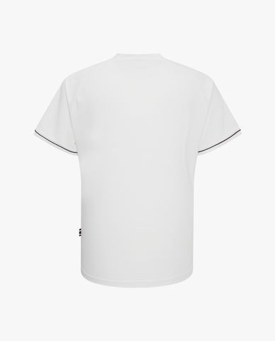  FILA - Unisex Henley Short Sleeve Logo T Shirt 