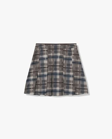  FILA - Women Plaid Mini Pleated Skirt 