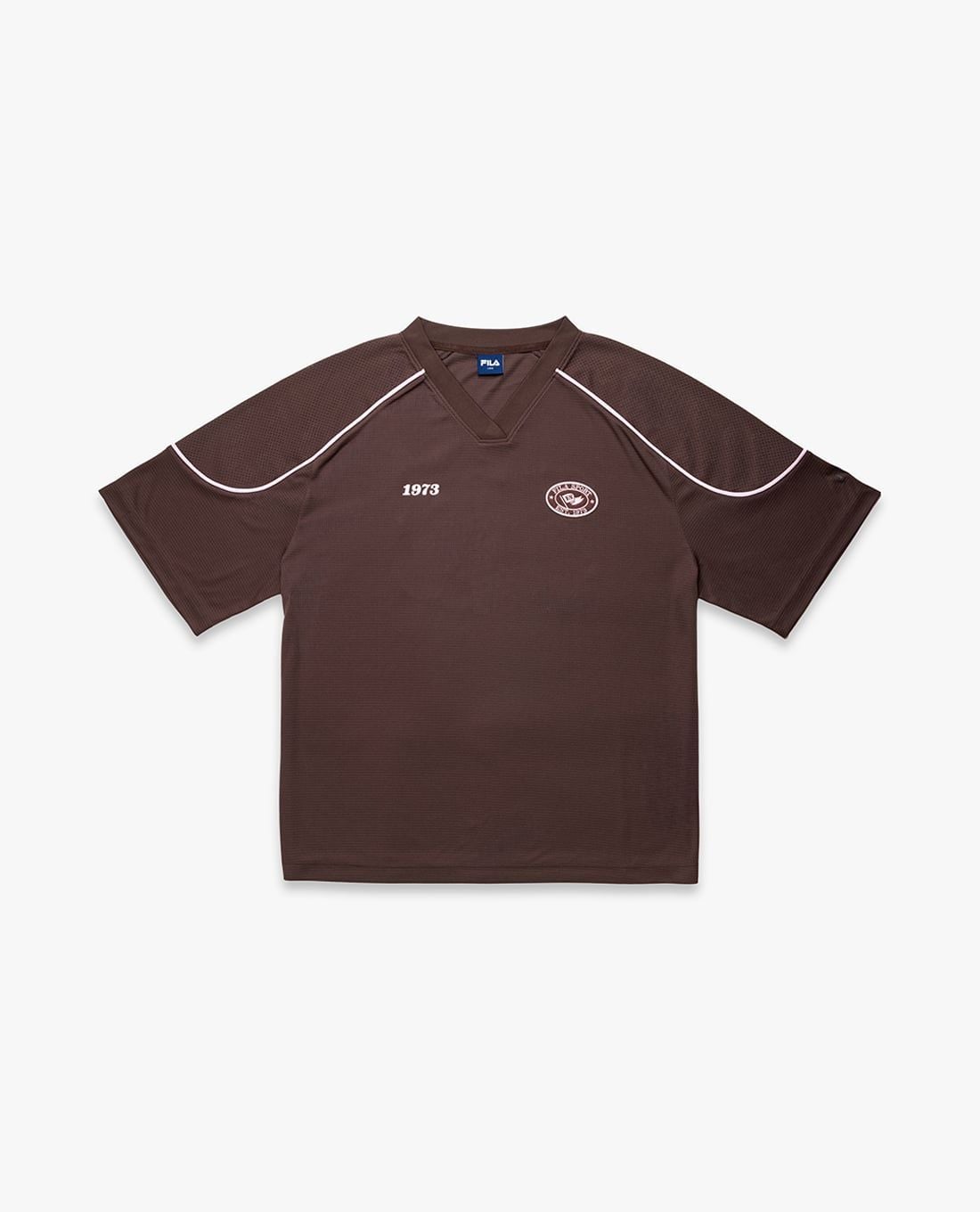 FILA - Unisex Sports X Balletcore V Neck Short Sleeve Performance T Shirt