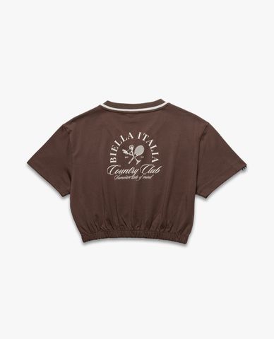  FILA - Women's V Neck Short Sleeve Croptop Origin 