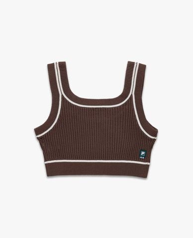  FILA - Women's Knit Croptop Two Strap Shirt Origin 