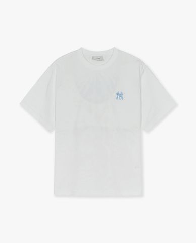  MLB - Unisex Short Sleeve Basic Street Color Letter Logo T Shirt 