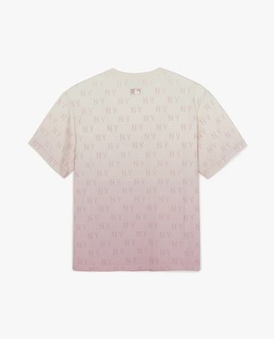  MLB - Unisex Round Neck Short Sleeve Monogram T Shirt 
