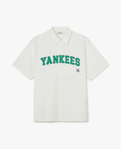  MLB - Unisex Letter Print Short Sleeve Shirt 