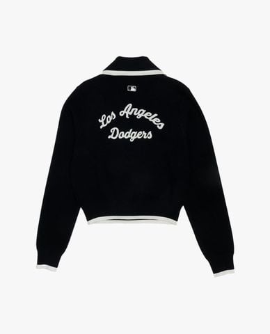  MLB - Women Varsity Logo Long Sleeve Polo Shirt 