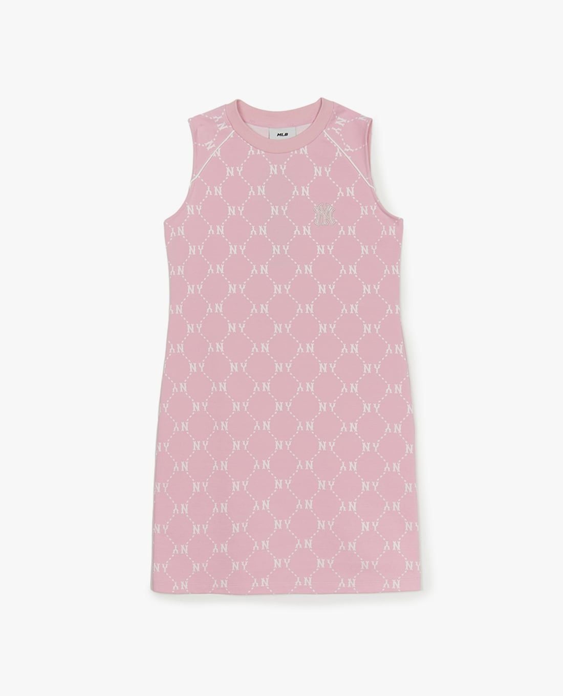 MLB - Women Monogram Round Neck Sleeveless Mini Dress