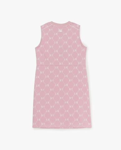  MLB - Women Monogram Round Neck Sleeveless Mini Dress 
