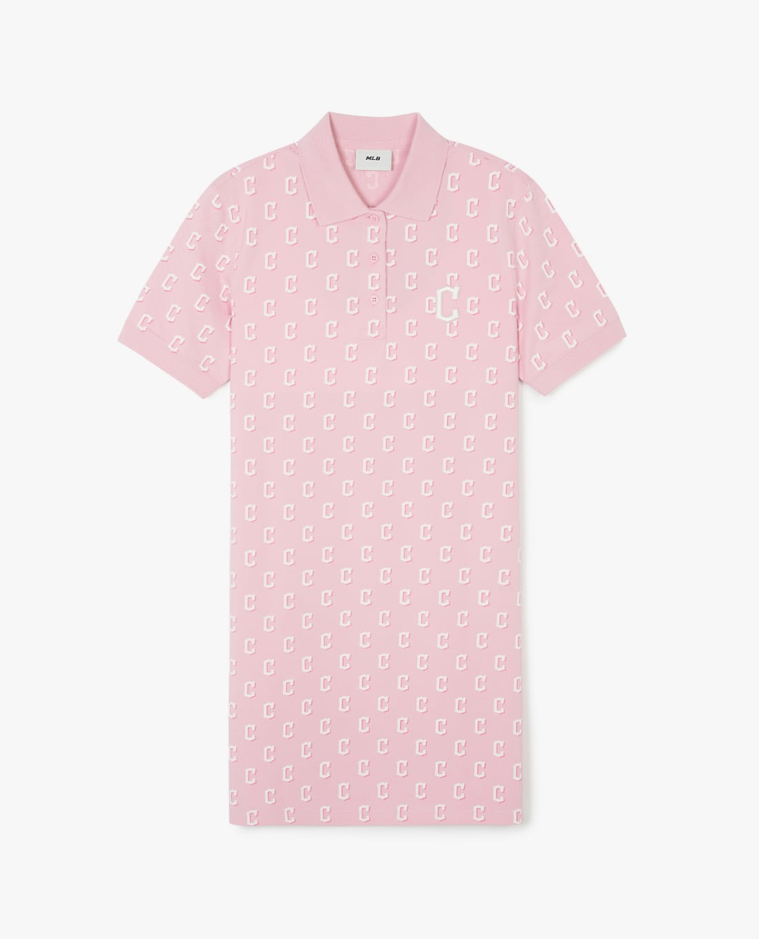 MLB - Women Mini Short Sleeve Monogram Polo Dress