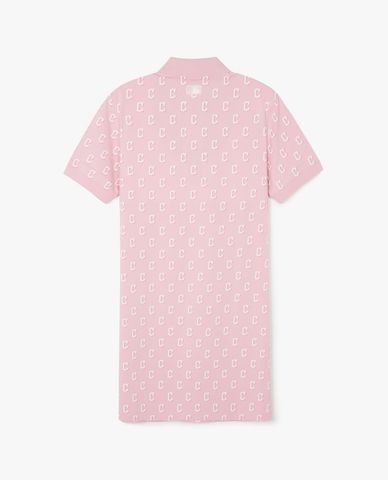  MLB - Women Mini Short Sleeve Monogram Polo Dress 