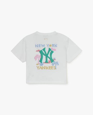  MLB - Women Printed Short Sleeve Croptop 