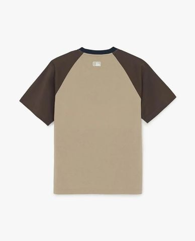  MLB - Unisex Vintage Color Block Round Neck T Shirt 