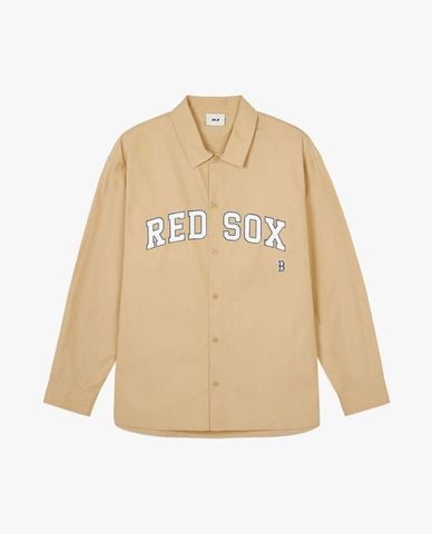  MLB - Unisex Long-Sleeve Button-Down Shirt Varsity 