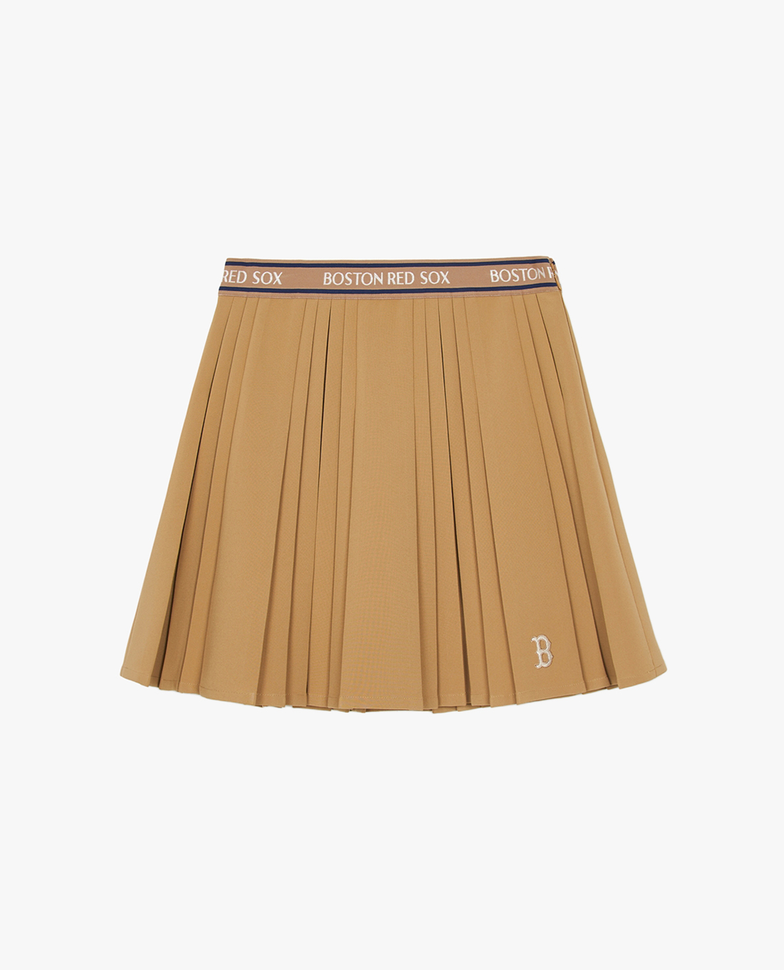 MLB - Pleated Mini Skirt With Sportive Varsity Design