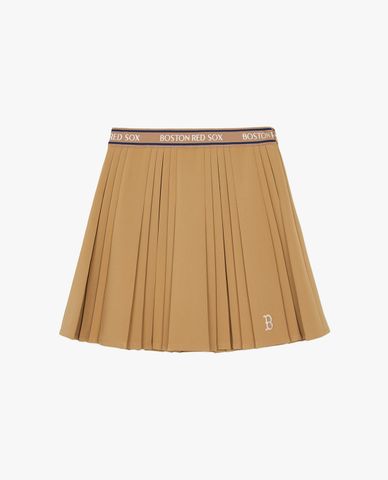 MLB - Pleated Mini Skirt With Sportive Varsity Design 
