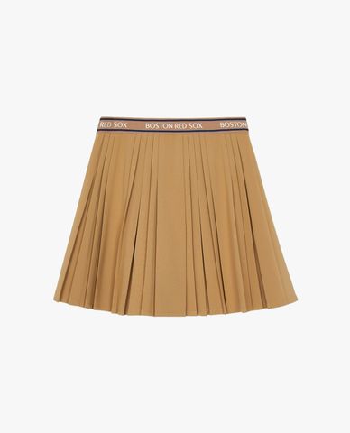  MLB - Pleated Mini Skirt With Sportive Varsity Design 