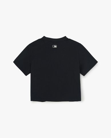  MLB - Women Flower Graphic Crewneck Short Sleeve Croptop 