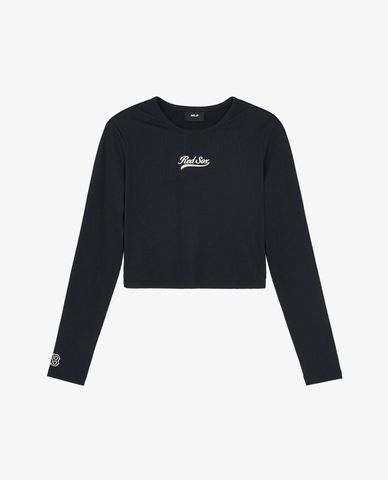  MLB - Women's Long Sleeve Croptop Varsity 