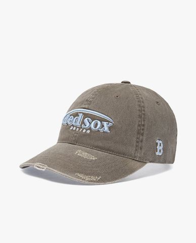  MLB - Unisex Vintage Damage Curve Logo Baseball Cap 