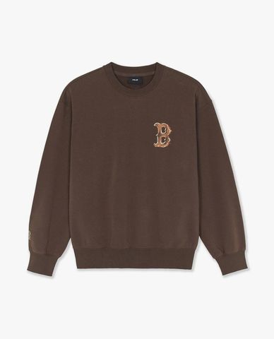  MLB - Unisex Round Neck Long Sleeve Sweatshirt Colorful Mega Logo 