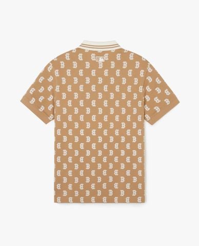  MLB - Unisex Short-Sleeve Polo Classic Monogram Plate Pattern Kara 