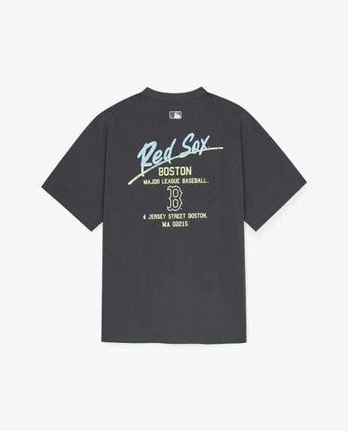 MLB - Unisex Basic Color Letter Mega Round-Neck Short-Sleeve T-Shirt 