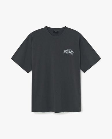  MLB - Unisex Basic Street Logo Round Neck Short Sleeve T-Shirt 