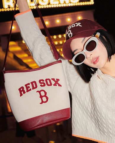  MLB - Women's Shoulder Bag Varsity Basic Canvas Bucket 