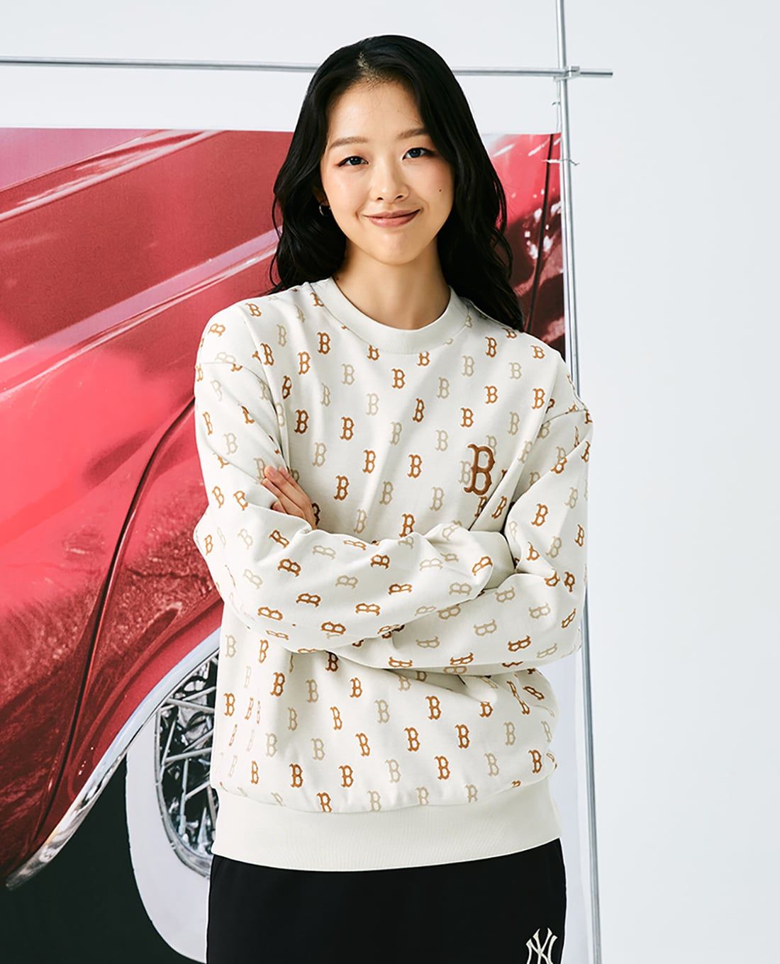 MLB – Unisex Crewneck Sweatshirt Classic Monogram Jacquard