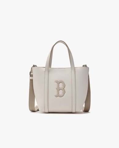  MLB - Women's Basic PU Trapezoid Tote Bag 