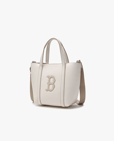  MLB - Women's Basic PU Trapezoid Tote Bag 