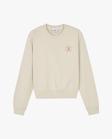  MLB - Basic Small Logo Women's Crew Neck Long Sleeve Sweatshirt 