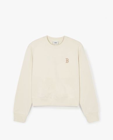  MLB - Women's Croptop Crewneck Sweatshirt Basic Small Logo 