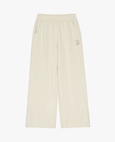  MLB - Women's Wide-Leg Elastic Waist Pants Boston Red Sox 