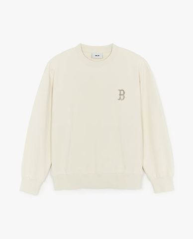  MLB - Unisex Round Neck Long Sleeve Sweatshirt Basic Street Megalogo 