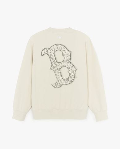  MLB - Unisex Round Neck Long Sleeve Sweatshirt Basic Street Megalogo 