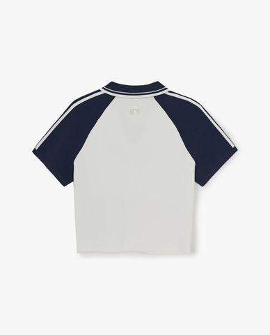  MLB - Women Varsity Short Sleeve Polo Croptop 