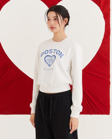  MLB – Women's Crew Neck Long-Sleeve Sweatshirt Heart 