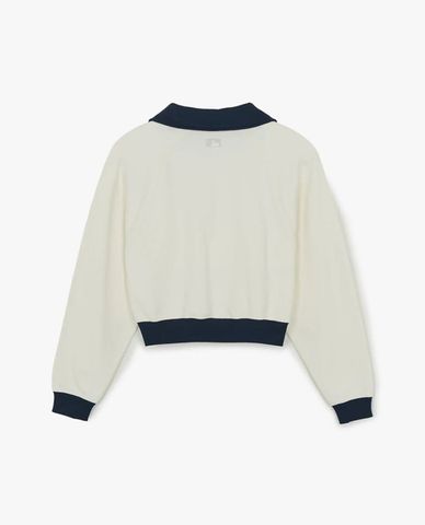  MLB - Women Varsity Sportive Collar Long Sleeve Sweatshirt 