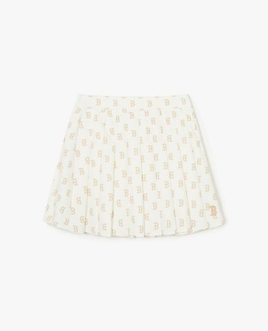  MLB - Mini Pleated Skirt Tone One Tone Print Monogram 