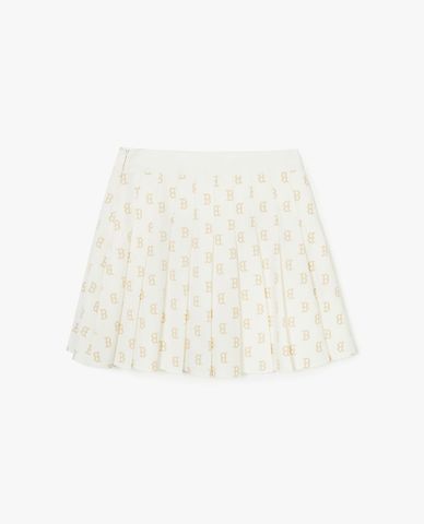  MLB - Mini Pleated Skirt Tone One Tone Print Monogram 