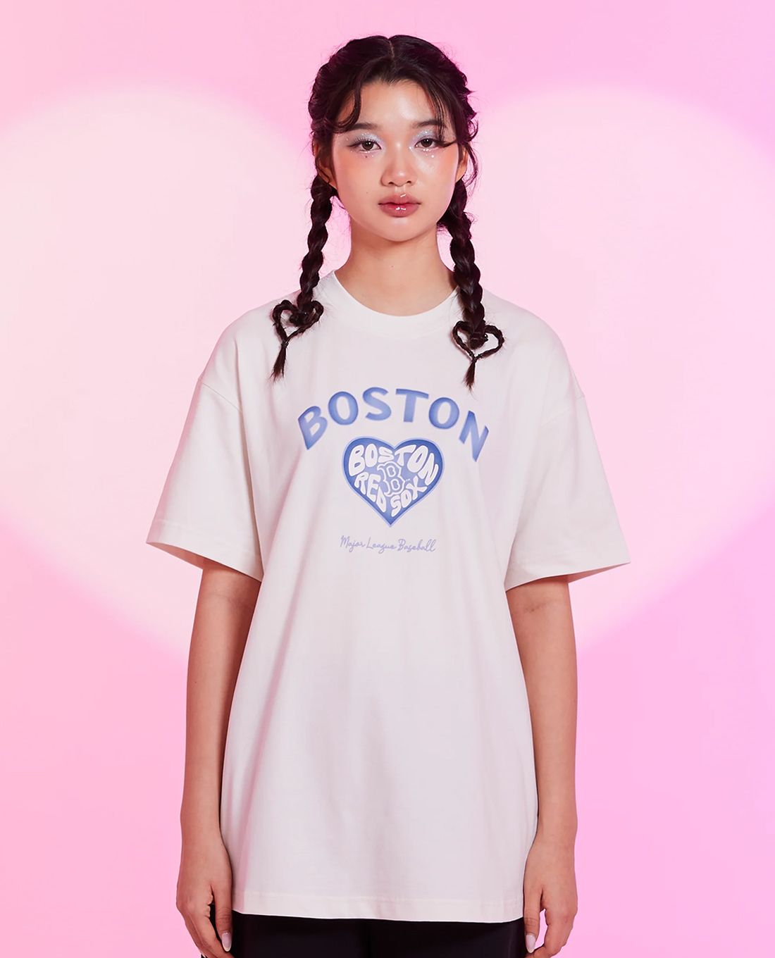 MLB - Women's Short-Sleeve Crew Neck T-Shirt Heart