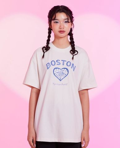  MLB - Women's Short-Sleeve Crew Neck T-Shirt Heart 