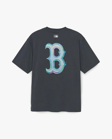  MLB - Unisex Basic Colorful Street Logo T Shirt 