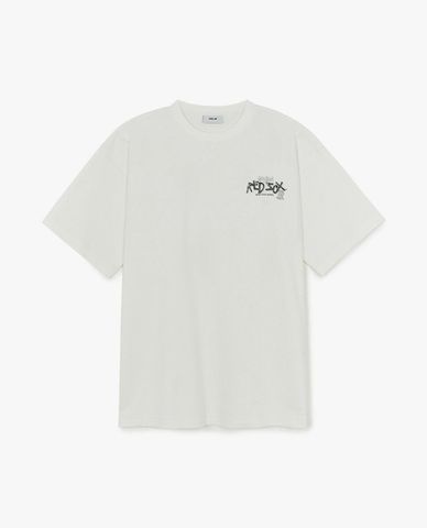  MLB - Unisex Basic Street Logo Round Neck Short Sleeve T-Shirt 