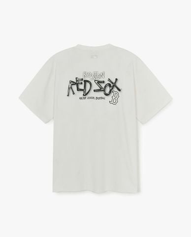  MLB - Unisex Basic Street Logo Round Neck Short Sleeve T-Shirt 