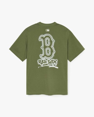 MLB - Unisex Short Sleeve Round Neck Basic Street Logo T-shirt 