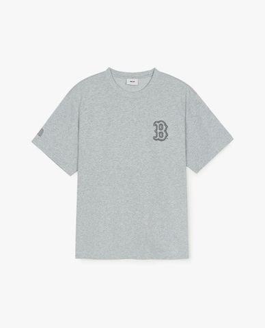  MLB - Unisex Short Sleeve Round Neck Basic Mega Logo T-shirt 